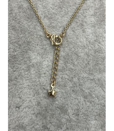 Collier 5 points en Perles d'eau douce Plaqué Or