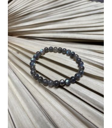 Bracelet élastique en Labradorite 6mm