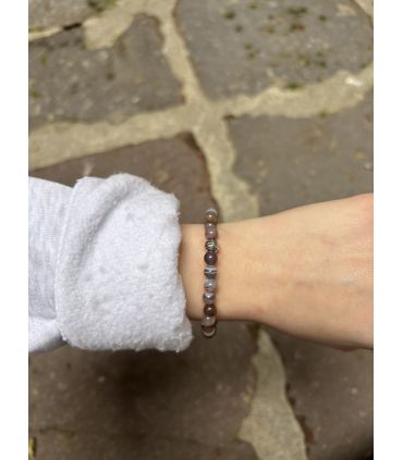 Bracelet élastique Agate Botswana 6mm