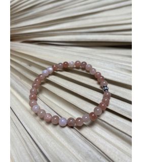 Bracelet élastique en pierre du soleil 6mm
