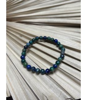 Bracelet élastique en Azurite 6mm