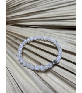 Bracelet élastique en Cristal de roche 6mm