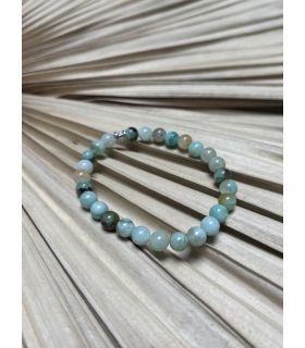 Bracelet élastique en Chrysoprase 6mm