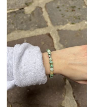 Bracelet élastique en Chrysoprase 6mm