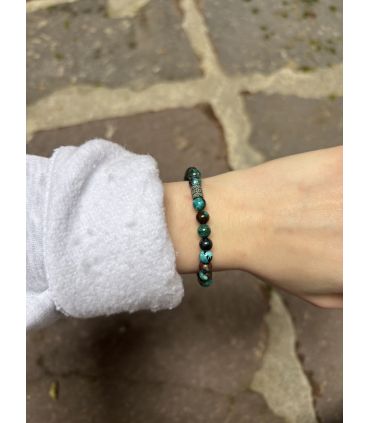 Bracelet élastique en Chrysocolle 6mm