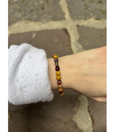 Bracelet élastique en Mookaite 6mm