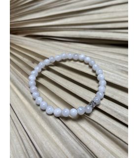 Bracelet élastique en Pierre de lune 6mm