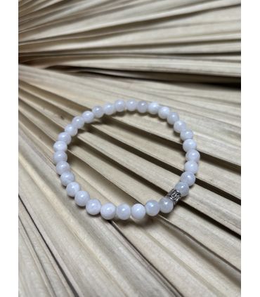 Bracelet élastique en Pierre de lune 6mm