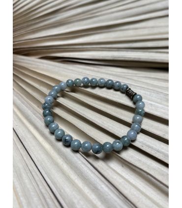 Bracelet élastique en Jade Birmanie 6mm