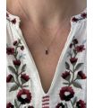 Pendentif en Améthyste sertie Argent rhodié amulette