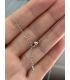 Pendentif en Quartz fumé serti rond Argent rhodié