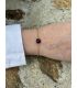 Bracelet en Améthyste sertie rond plaqué or