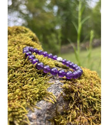 bracelet en Améthyste taille homme