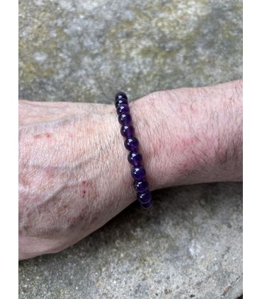 bracelet en Améthyste taille homme