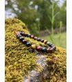 Bracelet en Oeil de Tigre, taureau et faucon taille homme