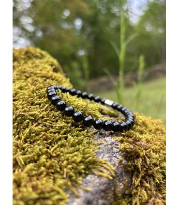 Bracelet en Tourmaline noire taille homme