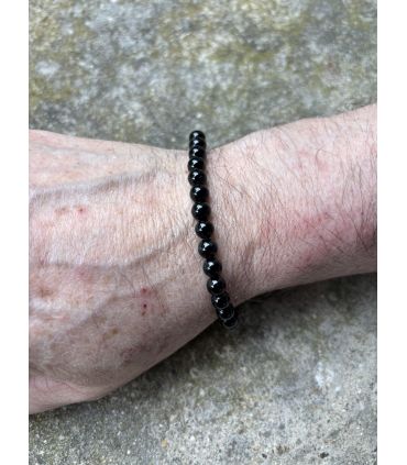 Bracelet en Tourmaline noire taille homme