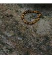 Bracelet en Oeil de tigre (grosses perles) élastique homme