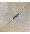 Bracelet en Lapis Lazuli plaqué Or 3 perles