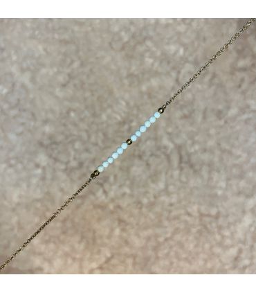 Bracelet en Howlite Plaqué or