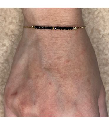 Bracelet en Spinelle trait Plaqué Or