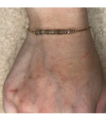 Bracelet en Zircon trait Plaqué Or