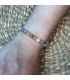 Bracelet en Morganite (perles moyennes) élastique